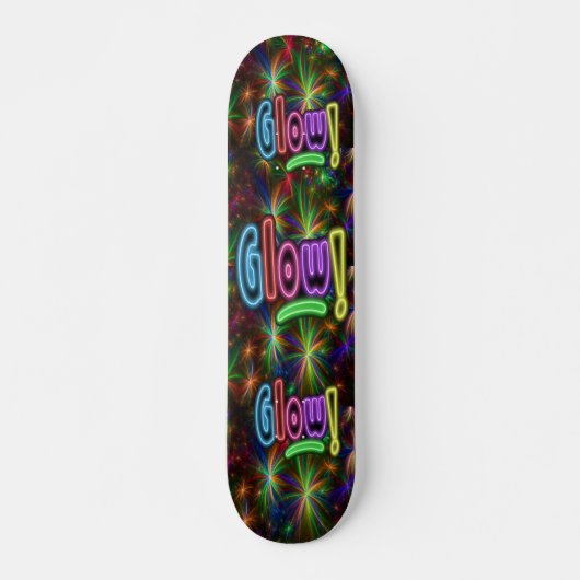 Neon Glow Board Persoonlijk Skateboard (Voorkant)