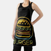 Neon Glow Burger Teken Schort (Insitu)