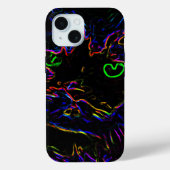 Neon Glow Cat Case-Mate iPhone Case (Achterkant)