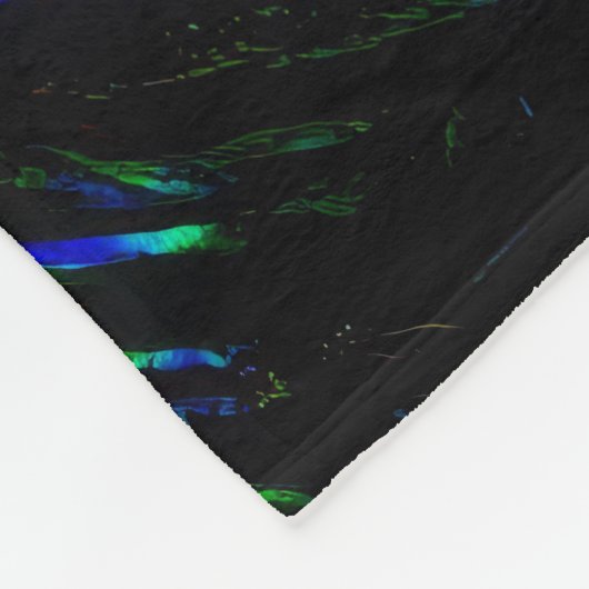 Neon Glow Cat Fleece Deken (Hoek)