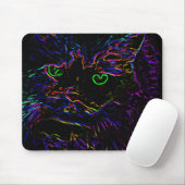 Neon Glow Cat Muismat (Met muis)