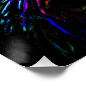 Neon Glow Cat Perfect Poster (Hoek)