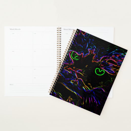 Neon Glow Cat Planner (Display)