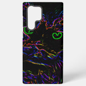 Neon Glow Cat Samsung Galaxy Hoesje (Achterkant)