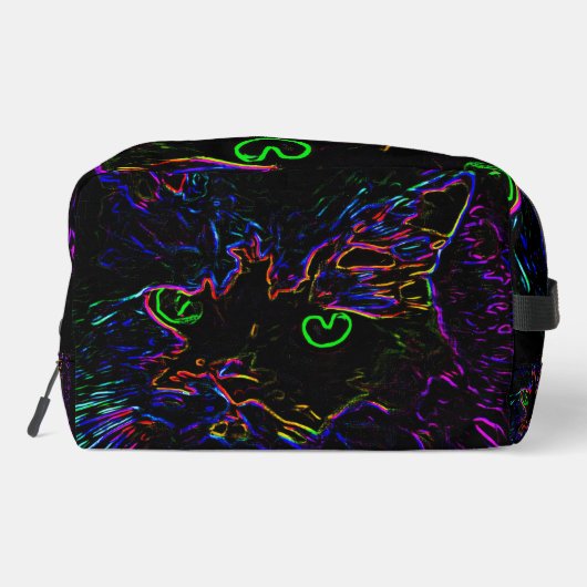 Neon Glow Cat Toilettasje (Achterkant)