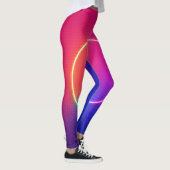 Neon Glow Circle Abstract Art Leggings (Rechts)