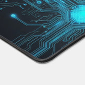 Neon Glow Circuit Desk Mat (Hoek)