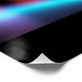 Neon Glow Classic Car – Futuristische Vibes Art Perfect Poster (Hoek)