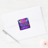 Neon Glow Club FEEST Verjaardagsgunst Stickers (Envelop)