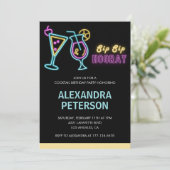 Neon Glow Cocktail 78ste verjaardag Kaart (Staand voorkant)