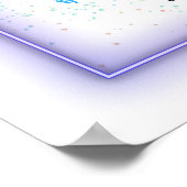 Neon Glow Cool Welcome Weddenschap Poster (Hoek)