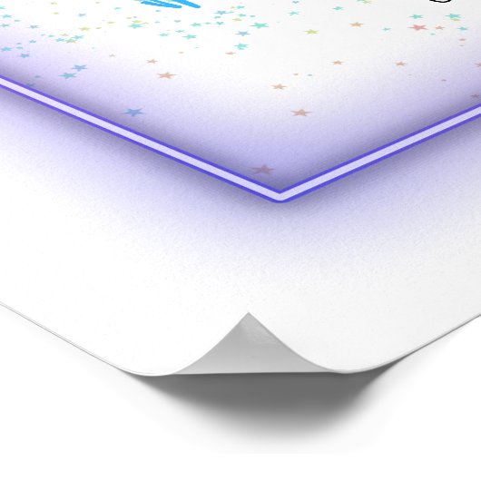 Neon Glow Cool Welcome Weddenschap Poster (Hoek)