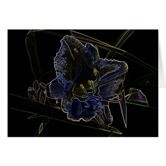 Neon Glow Daylily Flower (Voorkant Horizontaal)