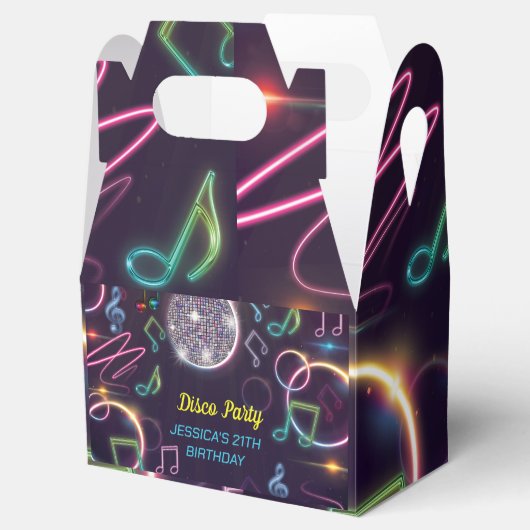 Neon Glow Disco Dance Verjaardagsfeest Bedankdoosjes (Geopend)