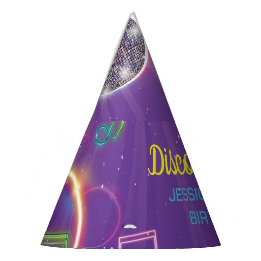 Neon Glow Disco Dance Verjaardagsfeest Feesthoedjes (Links)