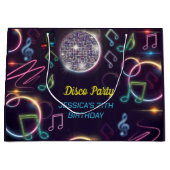 Neon Glow Disco Dance Verjaardagsfeest Groot Cadeauzakje (Voorkant)