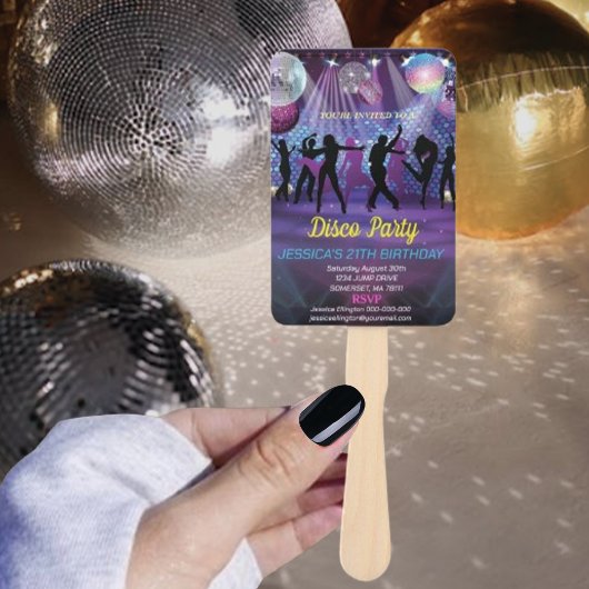 Neon Glow Disco Dance Verjaardagsfeest Handwaaier