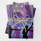 Neon Glow Disco Dance Verjaardagsfeest Inpakpapier Vel (In situ)