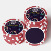 Neon Glow Disco Dance Verjaardagsfeest Poker Chips (Opstapeling)
