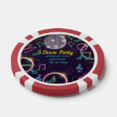 Neon Glow Disco Dance Verjaardagsfeest Poker Chips (Enkel)