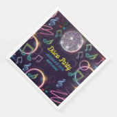 Neon Glow Disco Dance Verjaardagsfeest Servet (Hoek)