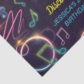 Neon Glow Disco Dance Verjaardagsfeest Tissuepapier (Detail)
