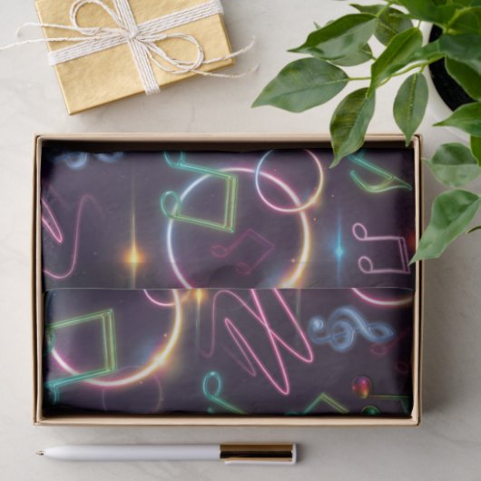 Neon Glow Disco Dance Verjaardagsfeest Tissuepapier (Geschenk)