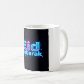 Neon Glow Eid Mubarak Koffiemok (Voorkant rechts)
