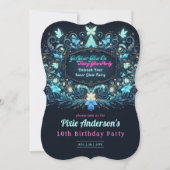 Neon Glow Fairy Party Thema - Sprookje Na Donker Kaart (Voorkant)