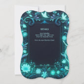 Neon Glow Fairy Party Thema - Sprookje Na Donker Kaart (Achterkant)