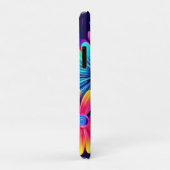 Neon Glow Floral Fantasy Art Case-Mate iPhone Case (Achterkant/rechts)