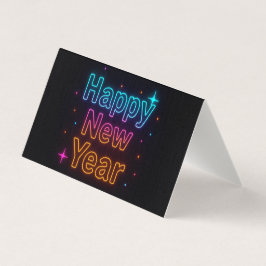 Neon Glow Gradiënt Typografie Feest Sfeer Cool Kaart