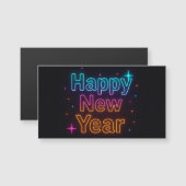 Neon Glow Gradiënt Typografie Feeststemming Cool (Voorkant / Achterkant)