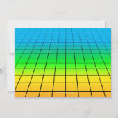 Neon Glow Grid Mannen 40e verjaardagsfeestje Kaart (Achterkant)