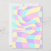 Neon Glow Groovy Disco Verjaardag Kaart (Achterkant)