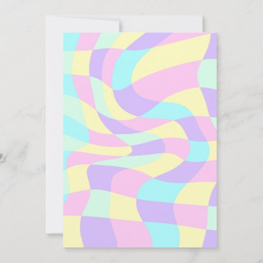 Neon Glow Groovy Disco Verjaardag Kaart (Achterkant)