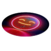 Neon Glow Happy Face Art Snijplank (Hoek)