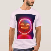 Neon Glow Happy Face Art T-shirt (Voorkant)
