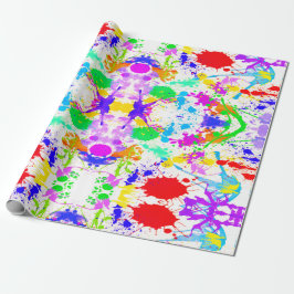 Neon Glow in de donkere verfplaat Cadeaupapier