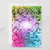 Neon Glow in the Dark Birthday Party Invitation Kaart (Achterkant)