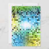 Neon Glow in the Dark Birthday Party Invitation Kaart (Achterkant)