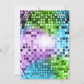 Neon Glow in the Dark Birthday Party Uitnodiging (Achterkant)