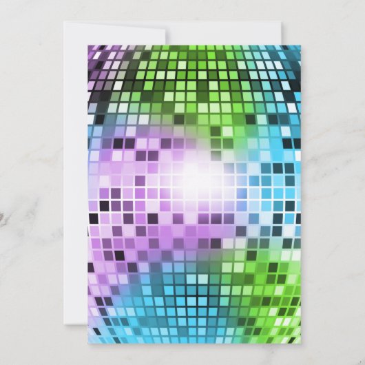 Neon Glow in the Dark Birthday Party Uitnodiging (Achterkant)