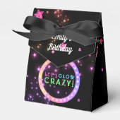 Neon Glow in the Dark Verjaardagsfeestje Bright St Bedankdoosjes (Voorkant Zijde)