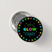 Neon Glow in the Dark Zwart Licht Kinderen Verjaar Ronde Button 3,2 Cm (Voorkant /achterkant)