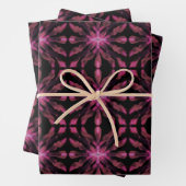 Neon Glow Light Sticks Abstract patroon Inpakpapier Vel (In situ)