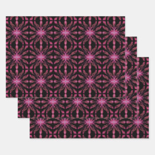 Neon Glow Light Sticks Abstract patroon Inpakpapier Vel