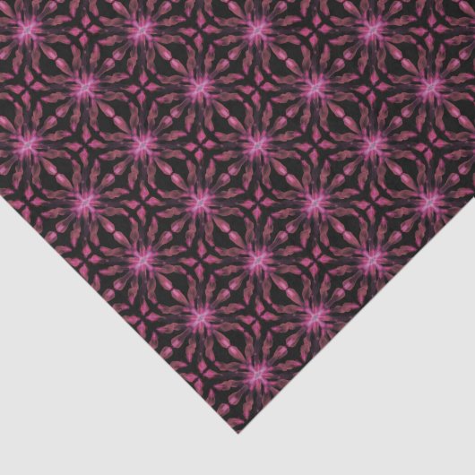 Neon Glow Light Sticks Abstract patroon Tissuepapier (Detail)