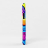 Neon Glow Liquid Splatter kunstwerk Case-Mate iPhone Case (Achterkant/rechts)