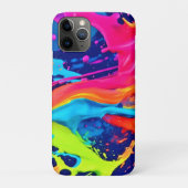 Neon Glow Liquid Swirls Ontwerp Case-Mate iPhone Case (Achterkant)